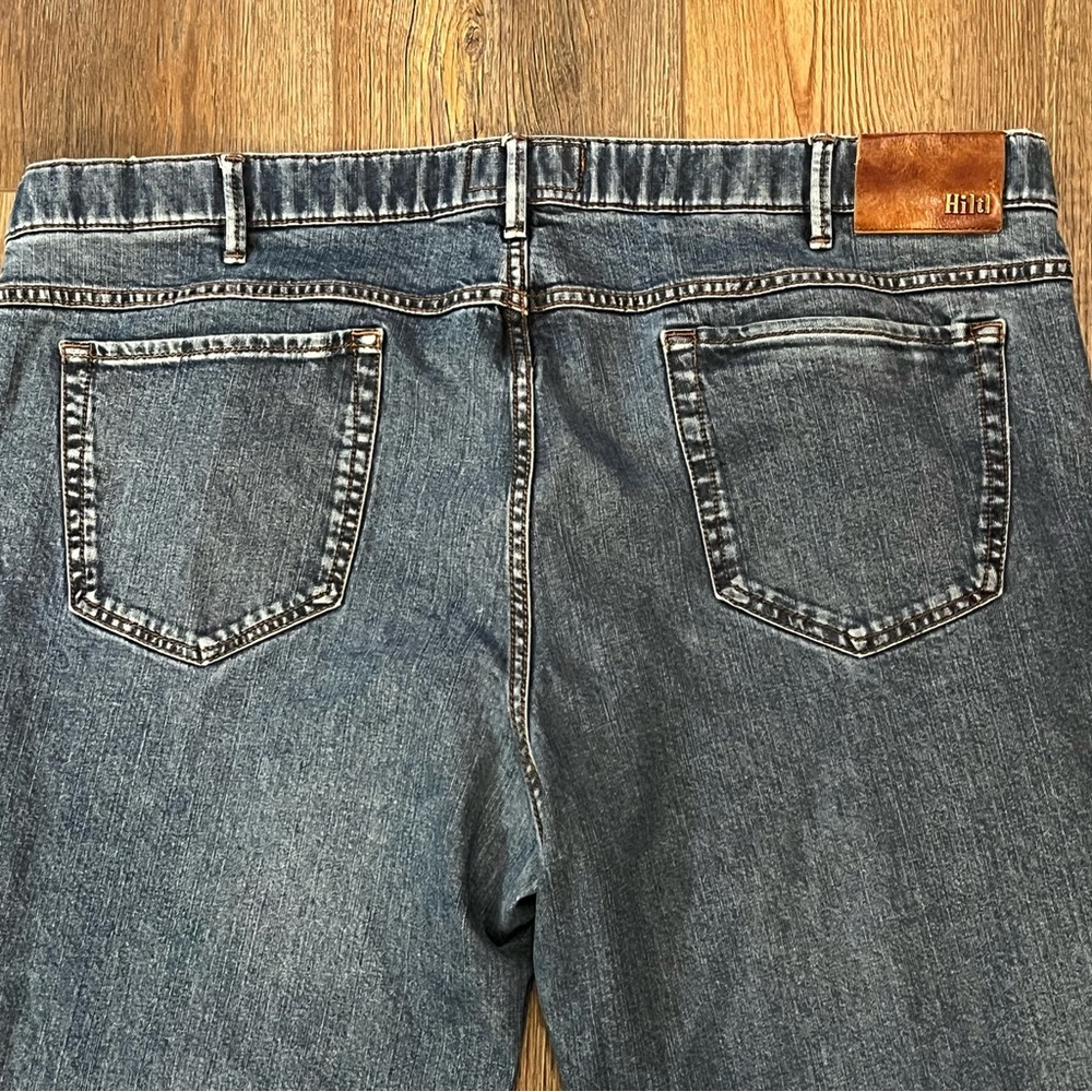 Hiltl ZE500 Blue Jeans Mens 42x28 Kid Contemporary‎ Fit Medium Wash Straight Leg - Picture 4 of 16